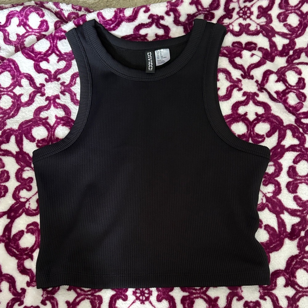 H&M Black Ribbed Tank Top